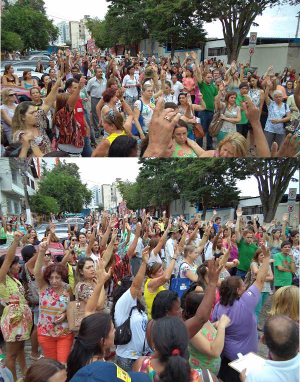 NOVA PARALISAÇÃO: servidores de Divinópolis em assembléia votam por nova paralisação na próxima terça-feira (01/04) manifestao 1 de abril